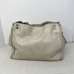 American leather co Austin Triple Entry Hobo in oat milk